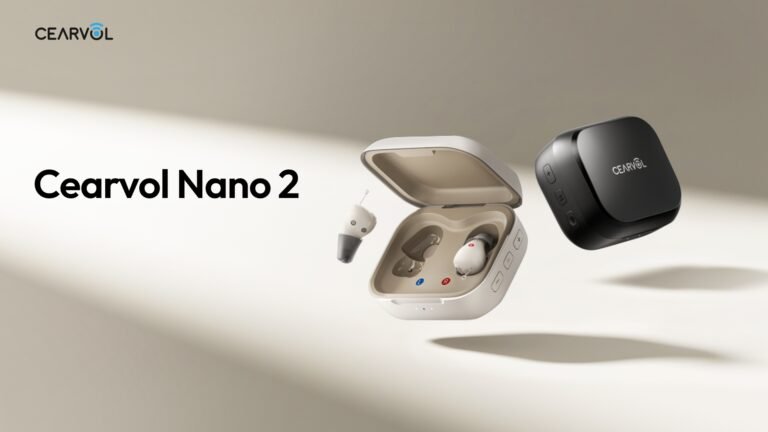 Cearvol Nano 2耳道式OTC助聽器與充電盒