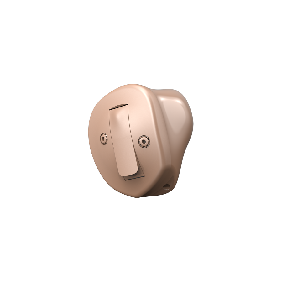 Oticon Zeal耳內式助聽器產品外觀示意